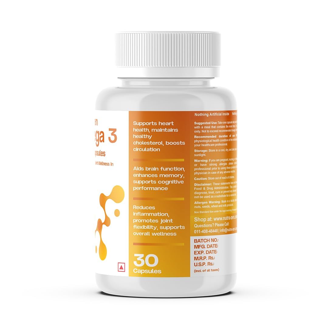 Nutrazen Omega-3 Supplement - Pack of 3 | Triple-Action Support — Amazon image 3