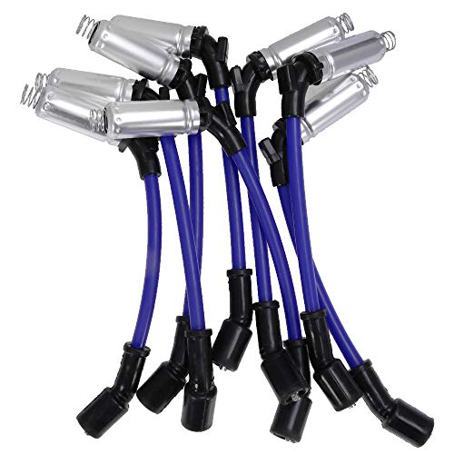 High Performance 10.2Mm Spark Plug Ignition Wire For 2000-2009 Chevy Gmc Saab Isuzu Hummer V8 48322R 48322 7831 #TOP6