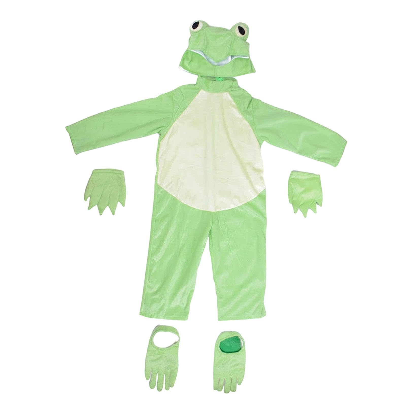 Conjunto de Disfraz de Rana para Niños Y Niñas, Accesorios para Disfraces Y Actuaciones de Cosplay, XXL