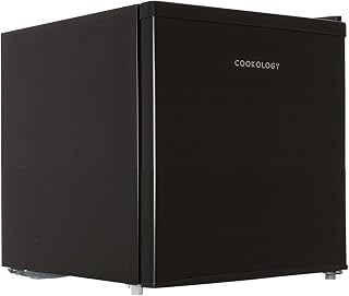 Cookology MFR45BK Small Table Top Mini Fridge for Counter Tops 46 Litre Capacity, Reversible Door, Adjustable Temperature Control and Legs with Chiller Box - In Black