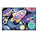Mudpuppy Cosmic Dreams – 100 Piece Glow in The Dark Jigsaw Puzzle with an Outer Space Scene of Astronaut Cats and Hidden Planetary Details in The Dark