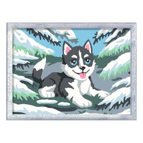 Pintar por números sin manchas kit CreArt para fomentar la concentración infantil 4