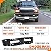 KUAFU Front Bumper Compatible with 1994-2001 Dodge Ram 1500, 1994-2002 Dodge Ram 2500 3500 Replacement for CH1002173, CH1002259, 5011476AD Bumper Face Bar Steel Black 2PCS