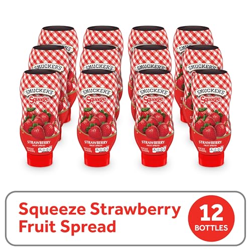Image of Smucker's Squeeze Strawberry Fruit Spread, 20 Ounces (Pack of 12)