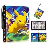 Sammelkarten Album mit Reißverschluss,Sammelalbum für Karten,Karten Halter Ordner Buch,50 Seiten 400 Karten Kapazität,Exquisite Geschenke