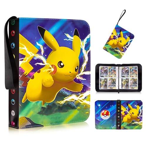 Pokémon Sammelalbum Mit 50 Seiten - Platz Für 400 Karten, Wasserdicht & Tragbares Design