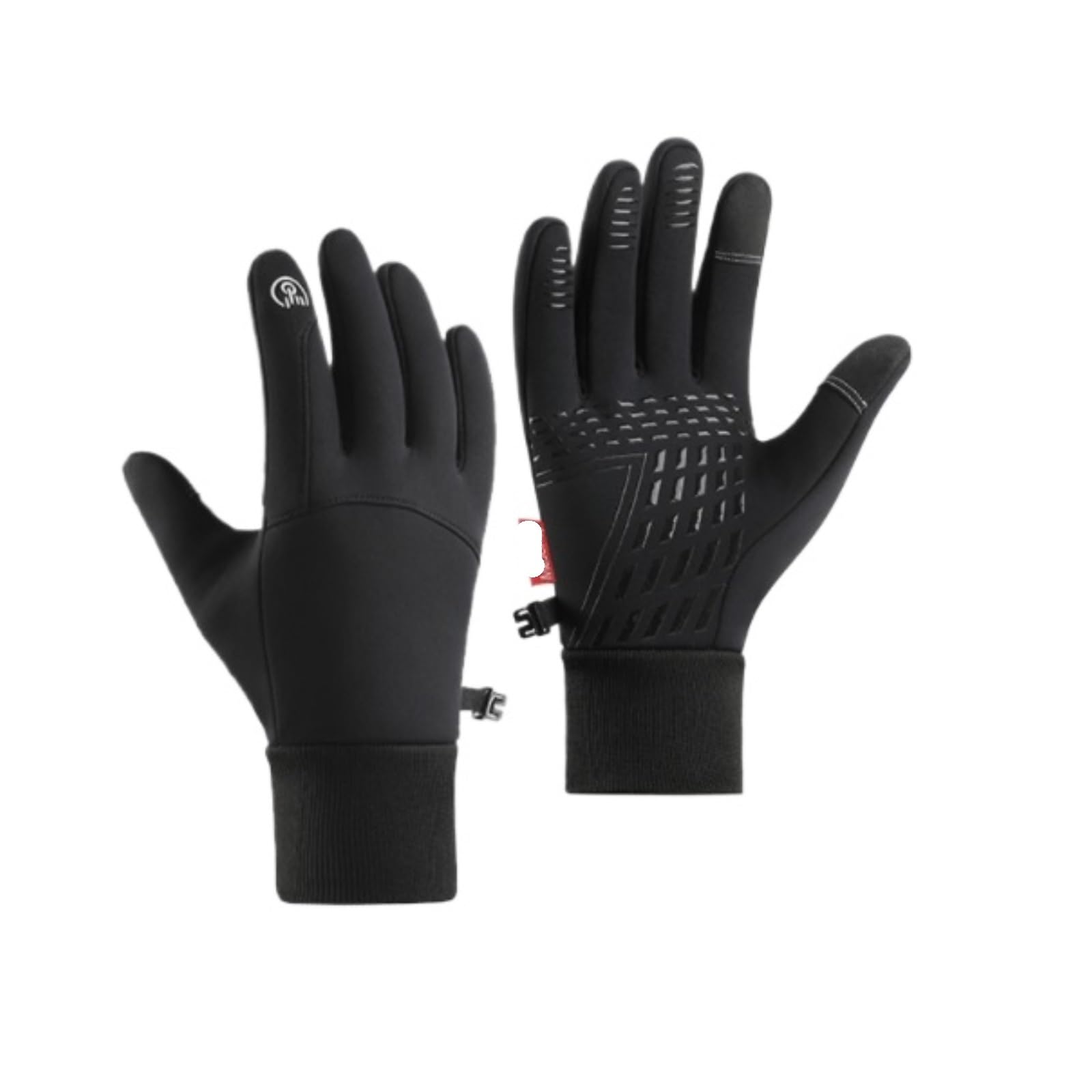 RUVOO Guantes Running Guantes Calor Al Aire Libre Guantes Con Pantalla Táctil Hebilla De Cable Guantes De Bicicleta For Senderismo Al Aire Libre Guantes Deporte Hombre