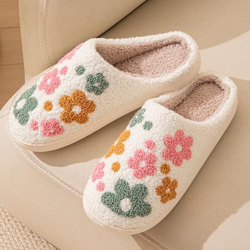 Image of Women's Men's Strawberry Slippers Cute Fruit Home Slippers Winter Fuzzy Memory Foam Fluffy Warm House Shoes