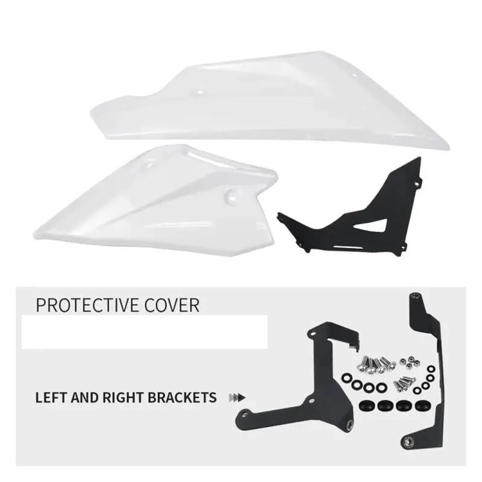 Pasuje Do Honda CB750 Hornet CB 750 2023- Akcesoria Motocyklowe Miska Podwozia Dolna Część Silnika Podwozie Spoiler Owiewka Okna Boczne Spojler Skrzydło dachowy(WHITE)