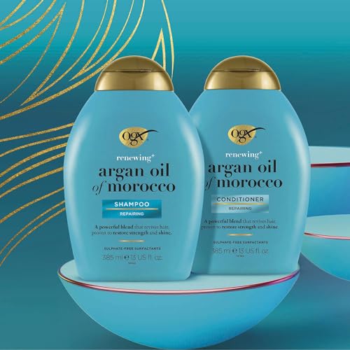OGX Argan Oil of Morocco Hair Conditioner for Dry Damaged Hair, 385ml ( Pack of 1) - Image 4