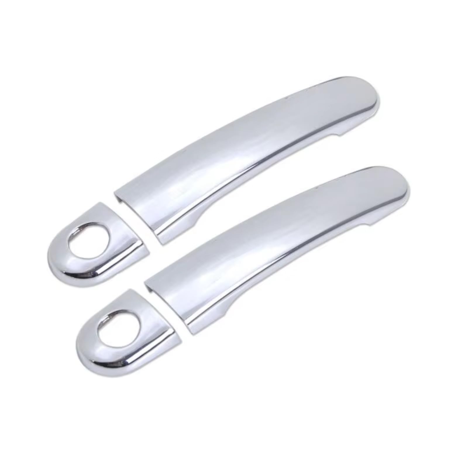 Tpsobru A Car Side Door Handle For Seat For Leon Mk2 1P Fr + Cupr 2006~2012 Gloss Black Chrome Car Door Handle Covers Ccessories Styling Stickers(A)