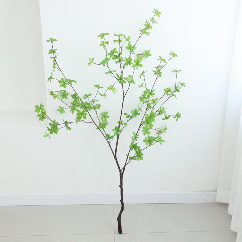 WillingYou フェイクグリーンドウダンツツジ 人工観葉植物 大型 リアル 枝 鉢なし インテリア おしゃれ 室内 観葉植物 フェイク 本物そっくり お手入れ不要 玄関 リビング 装飾 お祝い (高さ120cm)