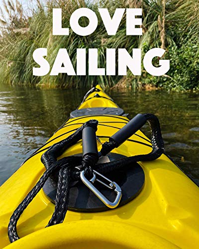 Bungee Dock Line Boat Ropes For Docking Line Mooring Rope With Stainless Steel Clip Accessories For Boats Pwc, Built In Snubber, Kayak, Watercraft,Seadoo,Jet Ski, Pontoon, Canoe, Power Boat 2-Pack #TOP6