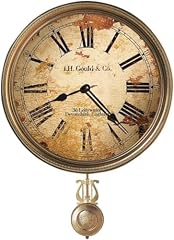 Howard Miller Donnelly Wall Clock II 549 665 – 15 Inch Antique Brass Pendulum with Auto Daylight photo Howard Miller Donnelly Wall Clock II 549 665 – 15 Inch Antique Brass Pendulum with Auto Daylight