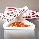 Paperboard White Pizza Slice Clamshell Food Container with 