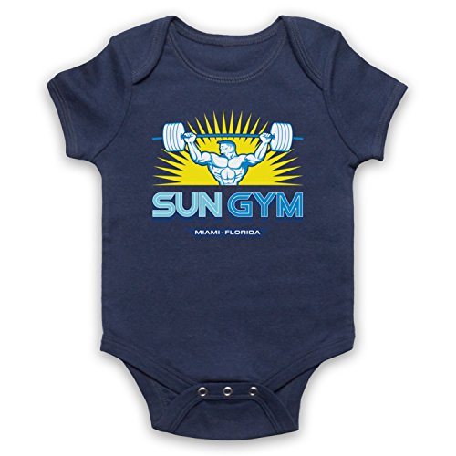 Body bébé Sun Gym Pain and Gain barboteuse humour muscu pour petit costaud à la plage
