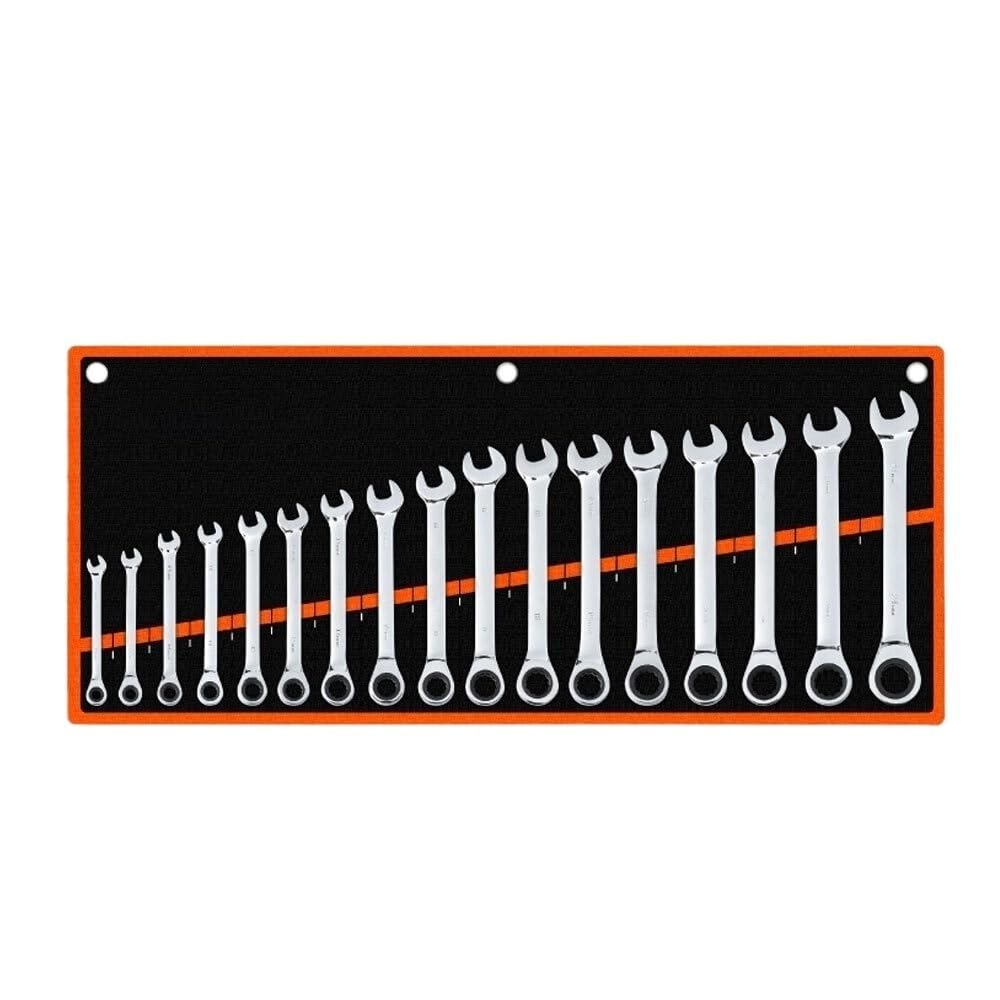 Llaves Fijas,Llaves Fijas con Carraca Juego de llaves de trinquete de 72 dientes, llaves multiherramienta métricas de 8-24MM, juego de herramientas de combinación de llave dinamométrica, cabezal fijo/