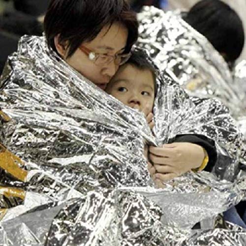 Manta térmica portátil de primeiros socorros ao ar livre 210 * 130 Manta de prata dupla face Sobrevi