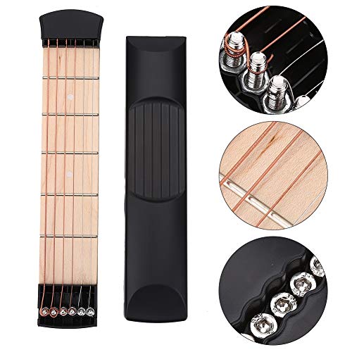 Pocket Guitar Practice Neck Portable 6 Fret Pocket Guitar Chord Practice Tool for Beginner Chord Trainer Fingering - Image 4