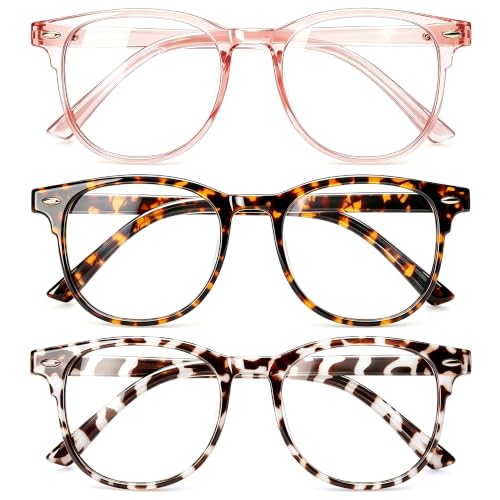 Image of Gaoye Blue Light Glasses for Woman 3 Pack | Half Round, Screen-Ready Computer Glasses Style with UV Protection Coating
