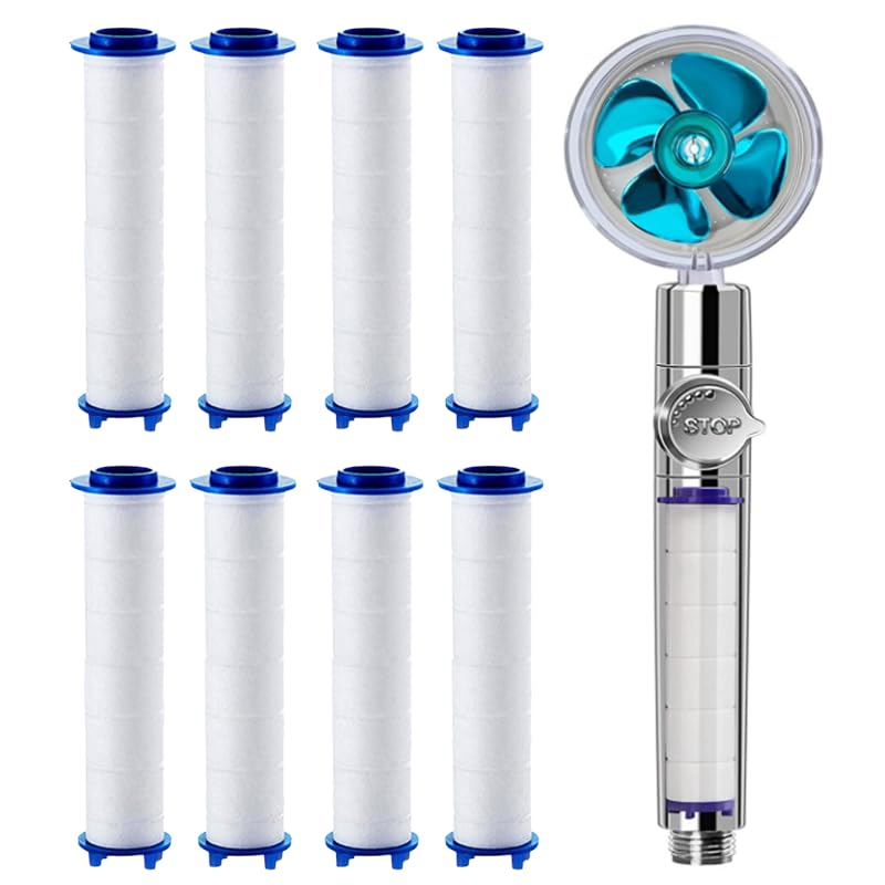 8 Pcs Cabezal de Ducha Filtro de Algodón PP Filtro de Ducha 7.5 CM Filtro de Algodón PP Filtros de Algodón PP para Filtro de Ducha de Algodón PP Filtro，Adecuado para Filtrar polvo y Residuos.