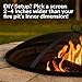 Sunnydaze Heavy-Duty Steel Mesh Fire Pit Screen - Fire Pit Spark Screen with Handle - 24-Inch Diameter