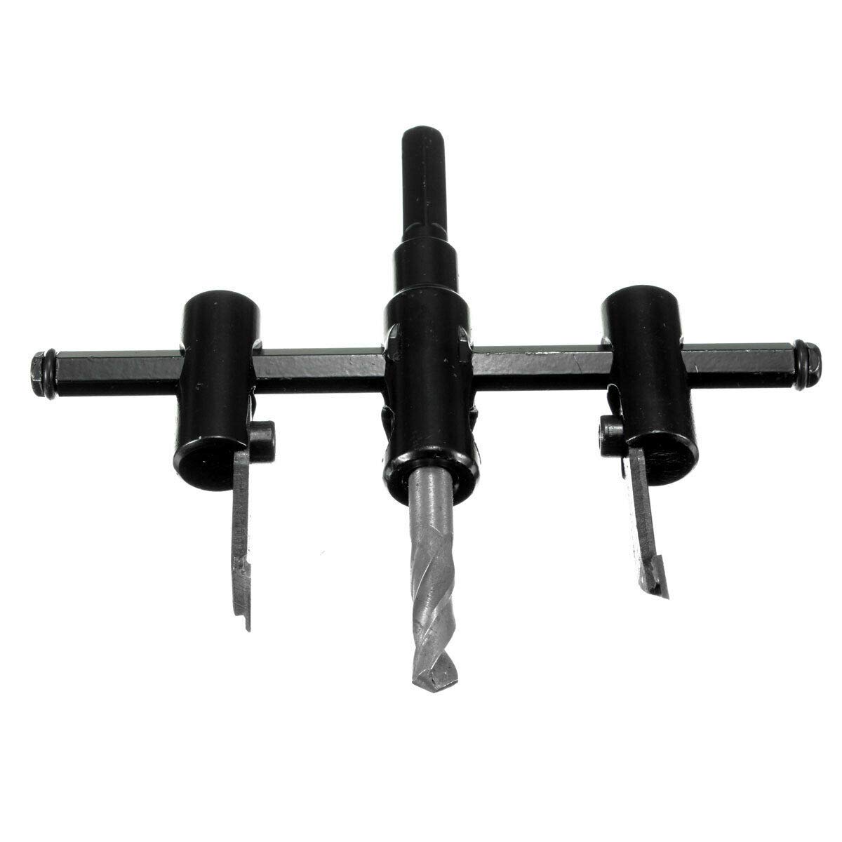 Circle Hole Cutter Adjustable Hole Saw Drill Bit Round Cutting for Woodworking 30-200mm