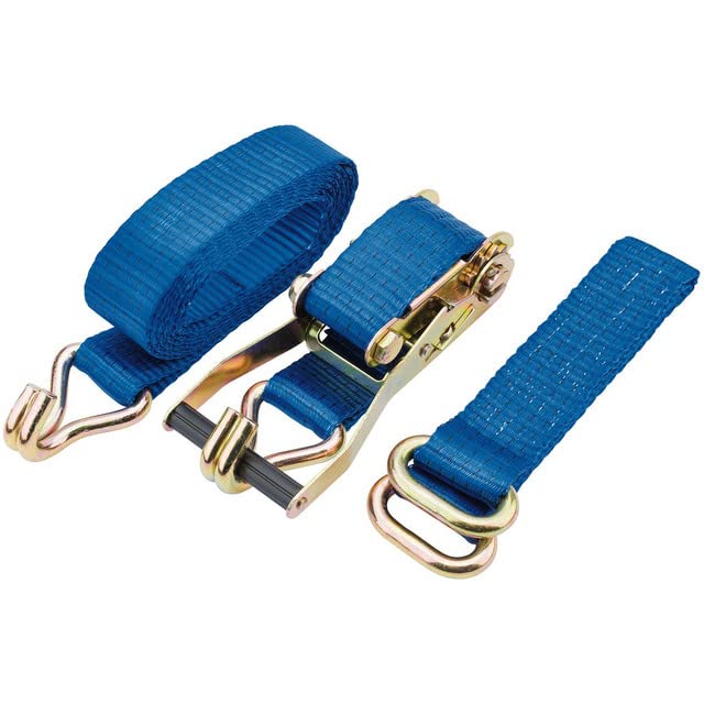 Draper 60970 2250 KG Ratcheting Vehicle Tie Down Straps, Blue - Image 2