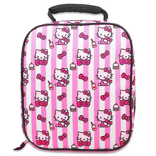 Hello Kitty Lunch Box Set For Kids - Bundle With Hello Kitty Lunch Box For Girls, Hello Kitty Stickers, More | Hello Kitty Lunch Bag #TOP1