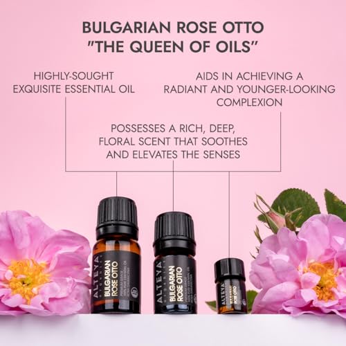 Alteya Organics Rose Essential Oil, Pure Certified Organic Bulgarian Rose Otto, 10mL - Image 6