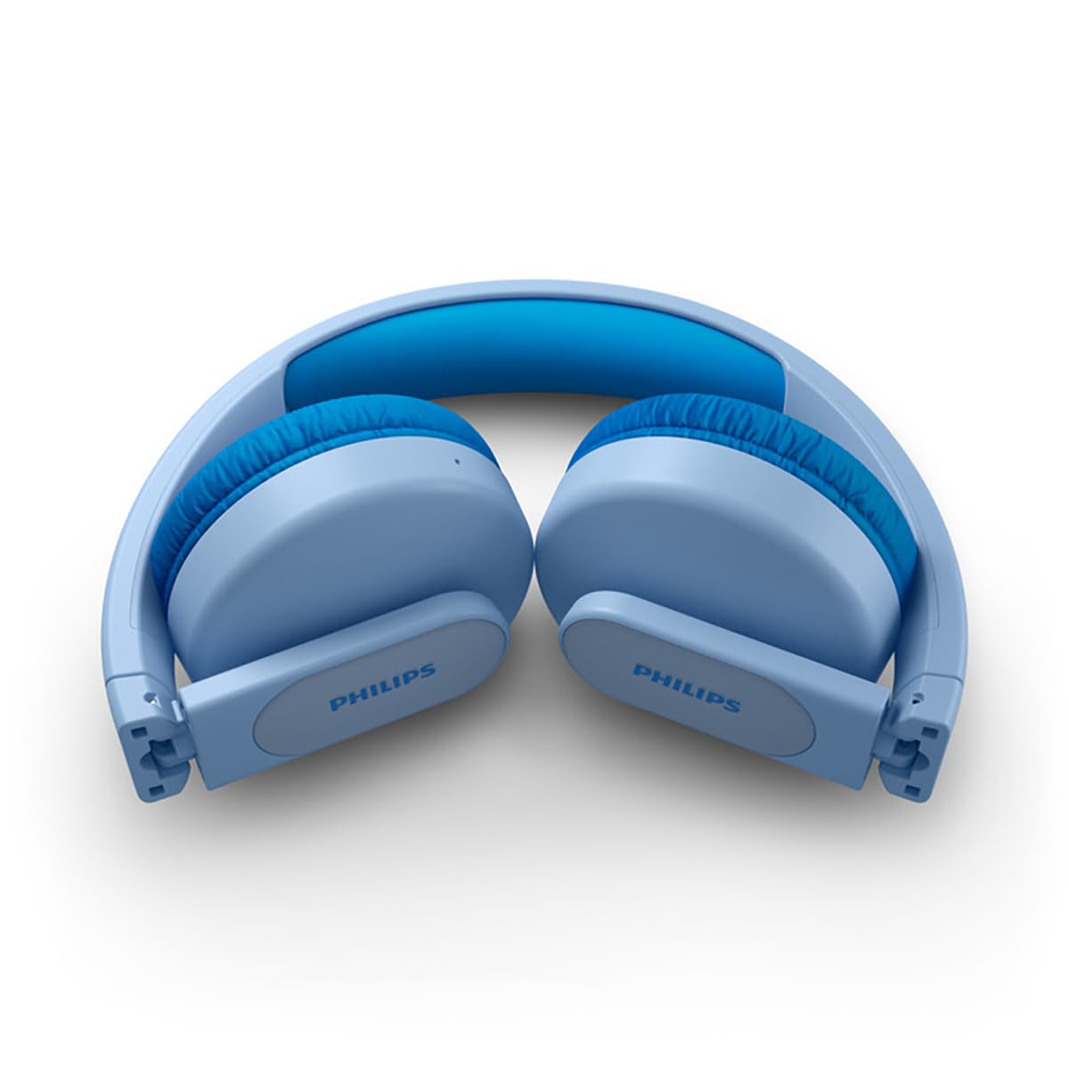 PHILIPS TAK4206BL/00 Over Ear Bluetooth Kinder Kopfhörer Kabellos, Farbige LED-Leuchten, App mit Kindersicherung und 85dB Lautstärkebegrenzung, mit weichen Ohrpolstern, Blau, Einheitsgröße