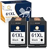 ColorKing Remanufactured Ink Cartridges Replacement for HP 61XL 61 XL for HP Envy 4500 5530 5534...