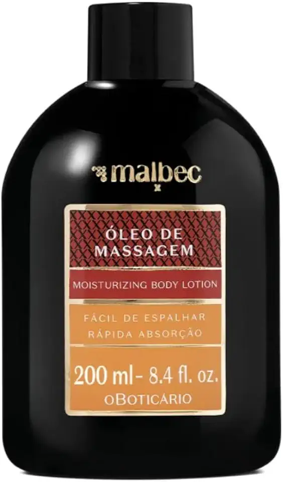 Óleo de Massagem Malbec 200ml - O Boticário