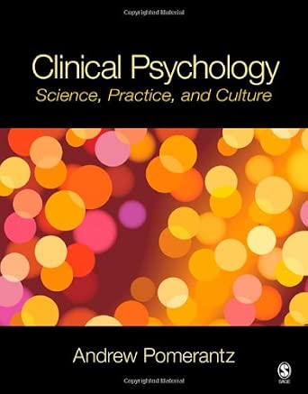 Clinical Psychology: Science, Practice, and Culture book cover