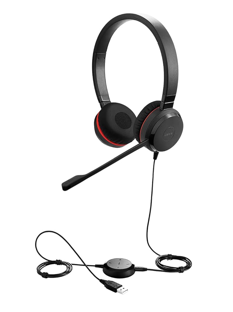 Jabra Evolve 30 II Wired Headset, Stereo, MS-Optimized