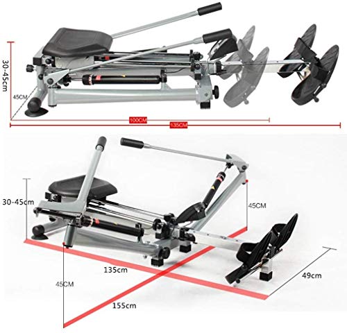 Image of Foldable Abdominal Bench Sit-Up Exerciser Abdominal Twister Trainer Workout Equipment Machine Workout Home Gym with Rowing Machine
