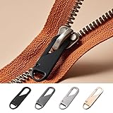 4 peças de substituição com fecho de correr, aba de alça com zíper para mochilas, bagagem, jaquetas, acessórios de viagem, uso em reparos