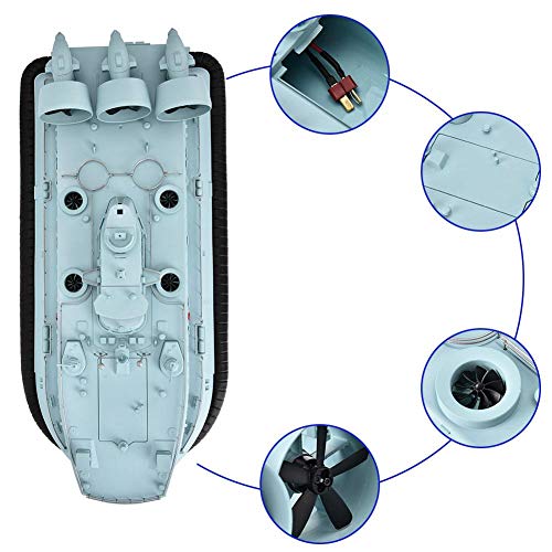 RC-Boot für Pools & Seen, HG-C201 Hovercraft-Fernbedienung im Maßstab 1:110 für Kinder und Erwachsene - 6