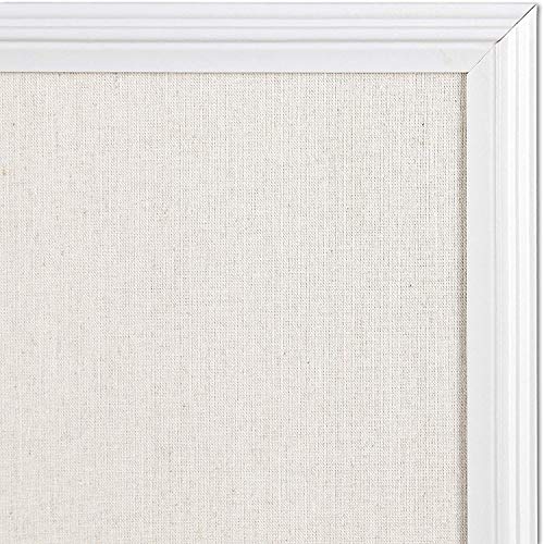 U Brands Linen Cork Linen Bulletin Board, 30 X 40 Inches, White Wood Frame (2917U00-01) #TOP2