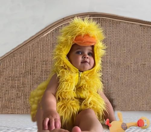 Boys Girls Cute Halloween 𝐃uck Romper 𝐂ostume Outfits 𝐎nesie Sleeveless 𝐂osplay Jumpsuit Outfits Clothes2