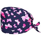 None Gorro de Matorral Quirúrgico Gorro de Médico Gorro de Enfermera Gorro de Enfermera Gorro de Cirujano Gorro con Banda de Sudor para Mujeres Hombres Hospital