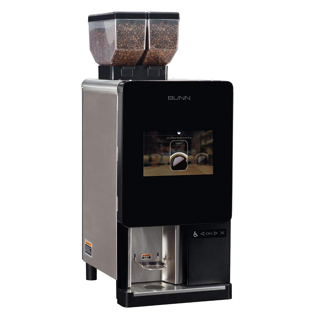 Bunn 44400 0105 Sure Immersion Model 220 Bean to Cup Coffee Brewer Two 3 lb Hoppers BUNNlink Remote