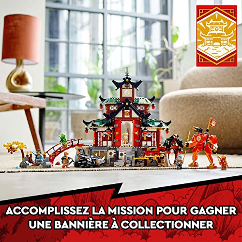 LEGO 71767 Ninjago Le Temple Dojo Ninja Set Maîtres du Spinjitzu, Jouet pour Enfants Dès 8 Ans et Plus avec Figurines Lloyd, Kai et Serpent, Comprenant Une Bannière de Mission, Cadeau, Série TV