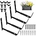 4 Stück Blumenkastenhalterung, Blumenkasten Halterung Balkonkasten Halterung, 15-30cm Verstellbarer Balkonkastenhalterung für Blumenkastenhalter Outdoor Blumenkästen Balkongeländer Geländerkästen