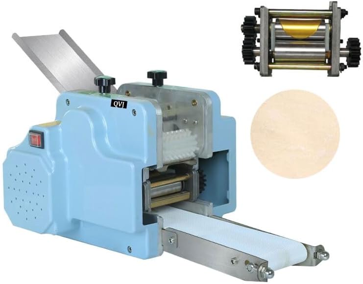 Automatic Round Square Wonton Ravioli Dumpling Skin Machine Stainless Steel Dumpling Wrapper Making Maker (Machine with Round Mold)