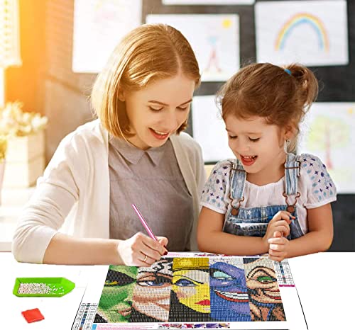 Tiwabb Horror Diamond Painting Kits For Adults - Diamond Art Kits With Accessories & Tools,Villains 5D Paintings With Diamond Dots Full Drill Gem Art,2 Pack Diy Gift And Home Decor12 X 16Inch #TOP1