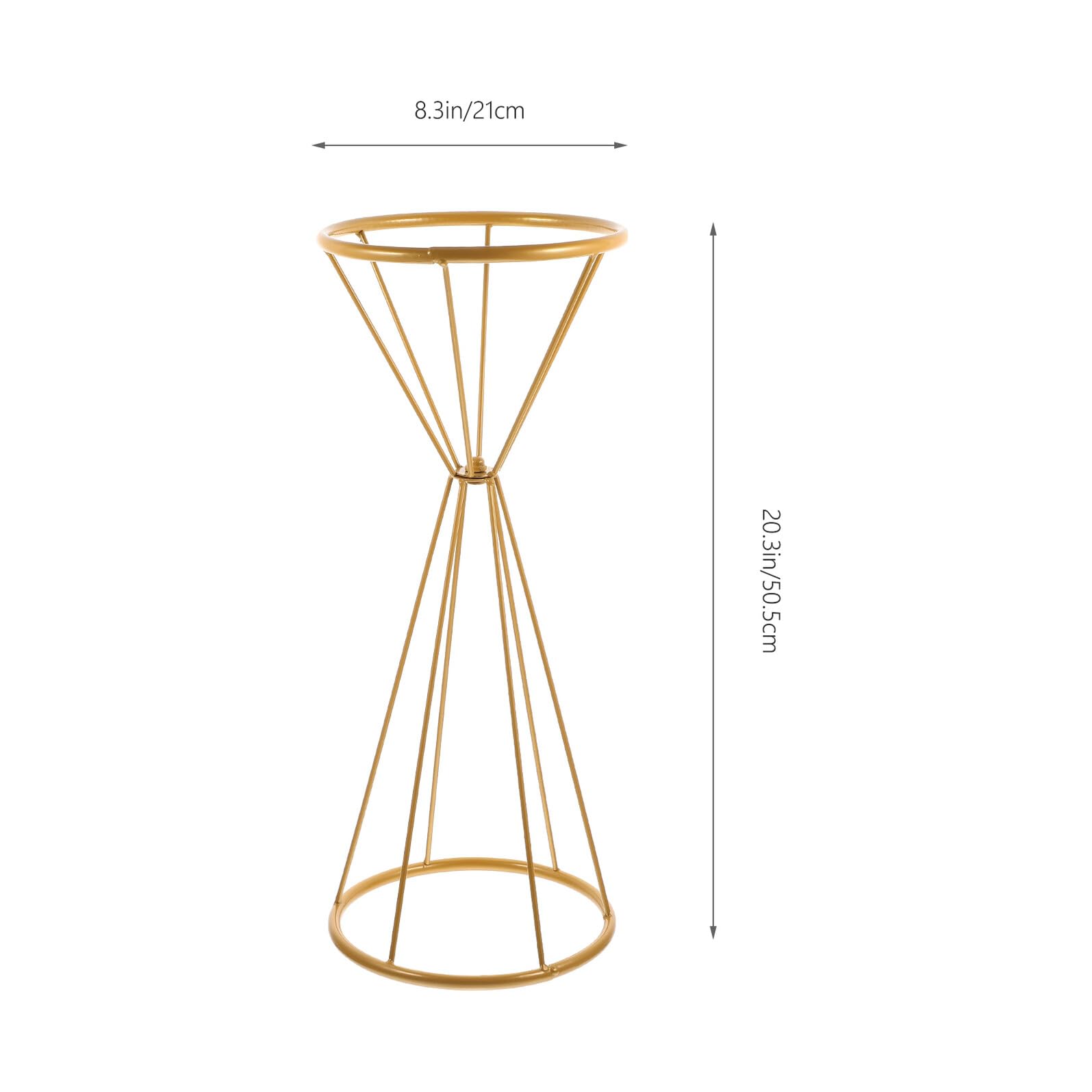 SHINEOFI Centrotavola Matrimonio in Metallo Vaso Cavo Decorativo Portafiori Delicato per Composizioni Floreali e Decorazioni Casa Eventi Cerimonie