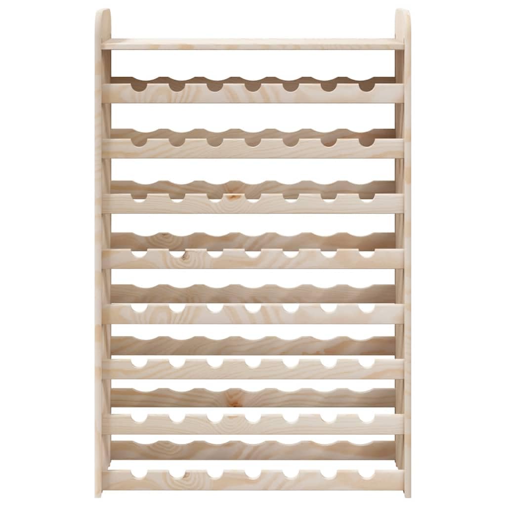 Fengshui Botellero madera maciza de pino 8 niveles 56 botellas
