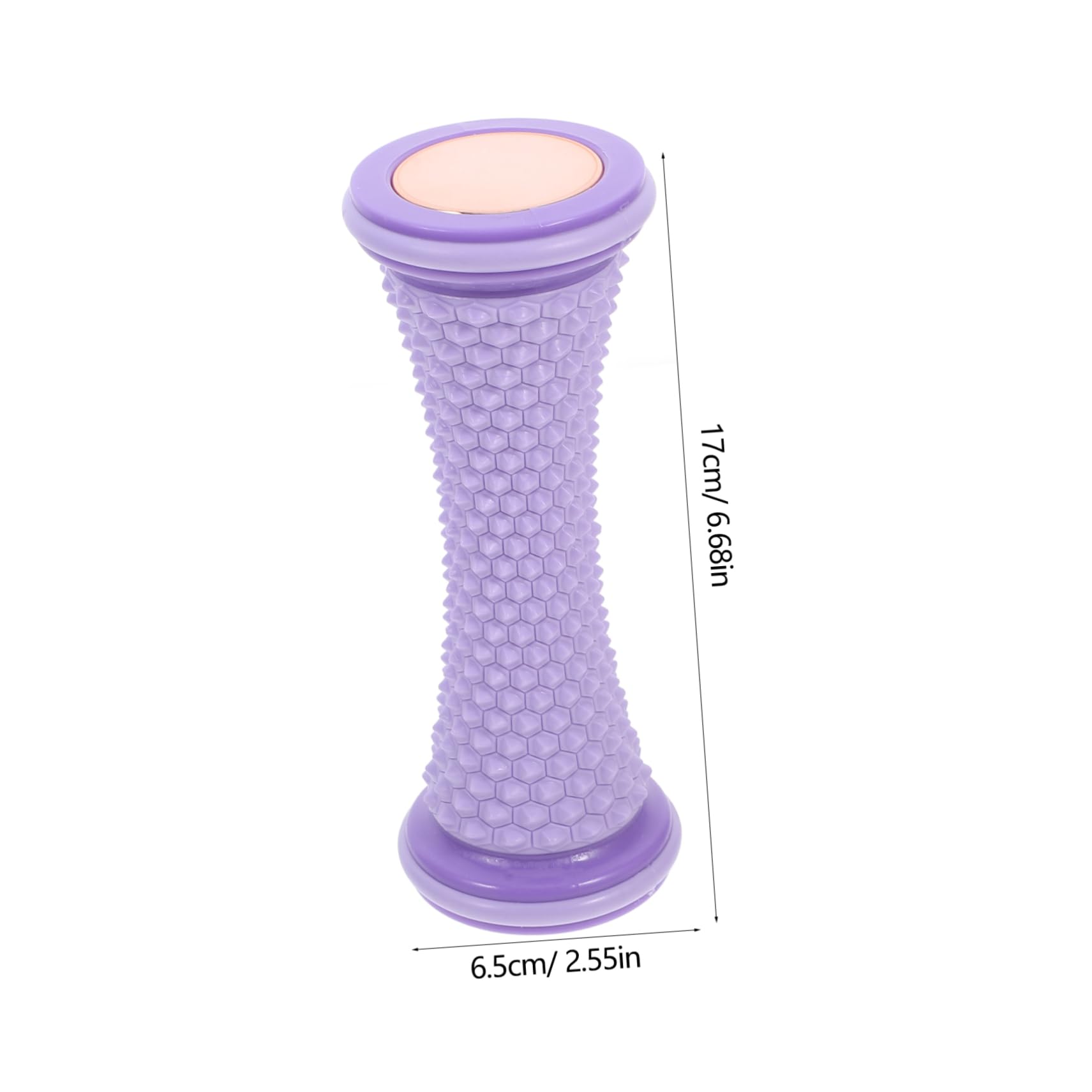 CALLARON Yoga Fußroller 2 Stück Manuelles Fußmassagegerät aus Tpr und Pvc Lila Rollenmassagegerät zur Fußsohlenmassage Lindert Fußermüdung Geeignet für Plantarfasziitis und Fußbogen