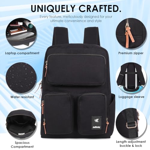 Image of Pro Backpack Large Capacity Travel Laptop Backpack | Lightweight Durable College Bookbag Men Woman 15.6 inch Computer Bag | Water Resistant Outdoor Backpacks With Multifunction Pockets